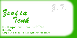 zsofia tenk business card